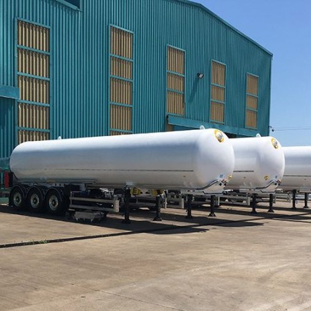 Transport carbon dioxide tanks from 5000 to 20000 liters