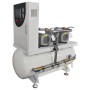 Oil-free rotary vane medical vacuum system
