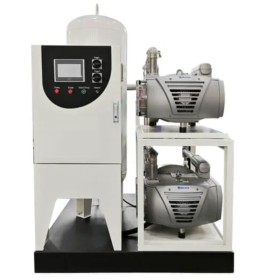 Oil-free rotary vane medical vacuum system
