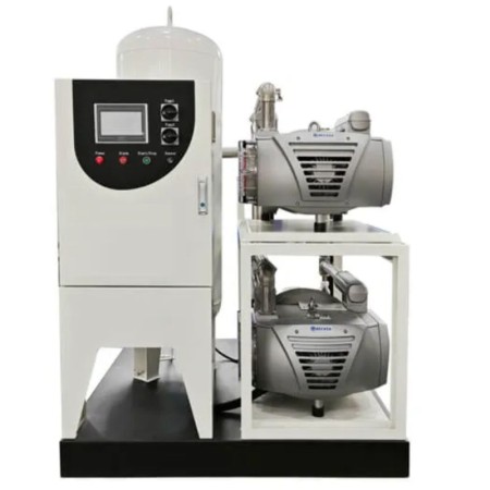 Oil-free rotary vane medical vacuum system