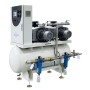 Oil-free rotary vane medical vacuum system