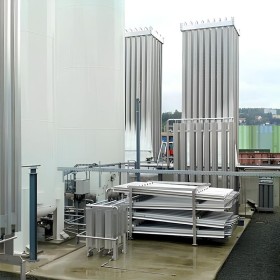 Ambient air heated vaporizers