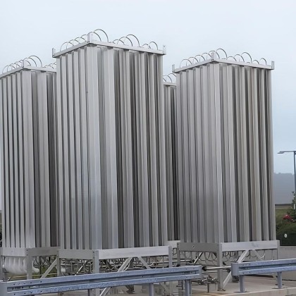 Ambient air heated vaporizers